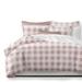 Lumberjack Check Blush/White Coverlet and Pillow Sham(s) Set