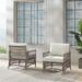 Thatcher 2Pc Outdoor Wicker Armchair Set