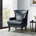 Anatole Traditional Wingback Upholstered ArmChair with Nailhead Trim by HULALA HOME