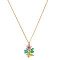 Kate Spade Jewelry | Kate Spade New Bloom Cluster Floral Pendant Necklace | Color: Blue/Gold | Size: Os