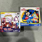 Disney Toys | Foam Puzzle 2 Pk | Color: Blue/Red | Size: Osb