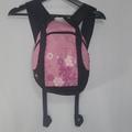 Adidas Bags | Adidas Pink Black Floral Mini Backpack Great Condition | Color: Black/Pink | Size: Os