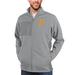 Men's Antigua Heathered Gray Pittsburgh Pirates Course Full-Zip Jacket