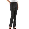 Stretch-Jeans CLASSIC BASICS Gr. 21, Kurzgrößen, schwarz (black, denim) Damen Jeans Stretch