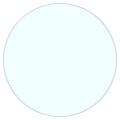 Home Supplies 800mm Clear Table Top Tempered Glass Round Flat Polished Edge Kitchen Dining Table Top Glass Round Sturdy Replacement Protector Cover (80CM, Clear)