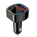 Technaxx FM Bluetooth Transmitter FMT1600BT für Autos, Radioadapter mit 2 USB-Anschlüssen, Freisprechen, Autospannungsanzeige, RGB-Farblichtmodus, Unterstützung für Sprachassistenten