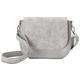 Expatrié Shoulder Bag Women Small Grey - Louise Medium - Elegant Ladies Handbag for Work - Made of Soft PU Leather - Saddle Bag with Adjustable Strap