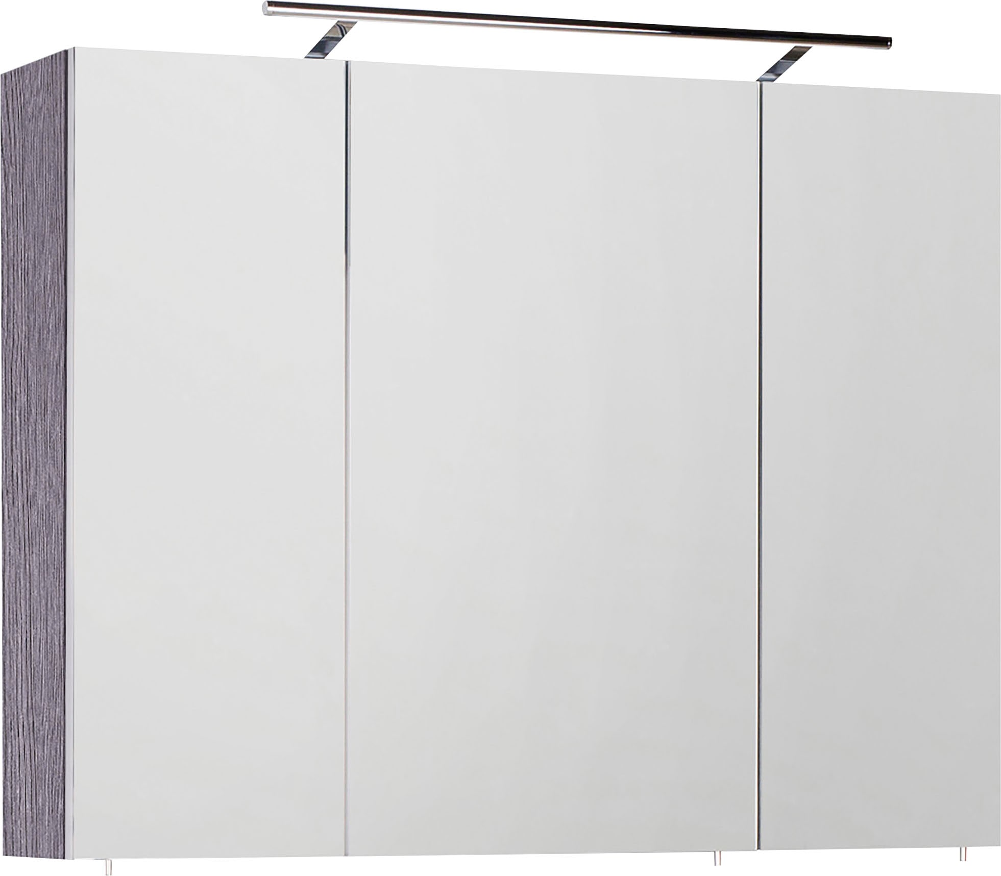Spiegelschrank SAPHIR "3040", grau (kastanie graphit), B:90cm H:74cm T:20cm, Melamin, Schränke, Breite 90 cm Image
