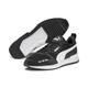 Sneaker PUMA "R78 Runner Erwachsene" Gr. 44.5, schwarz-weiß (black white) Schuhe Puma