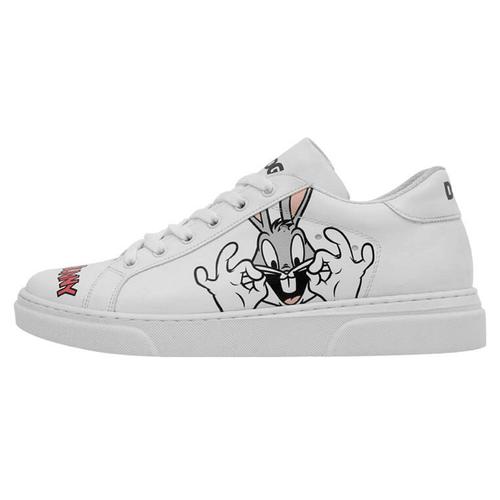„Sneaker DOGO „“What’s Up Doc? Bugs Bunny““ Gr. 39, Normalschaft, weiß Damen Schuhe Sneaker Vegan“