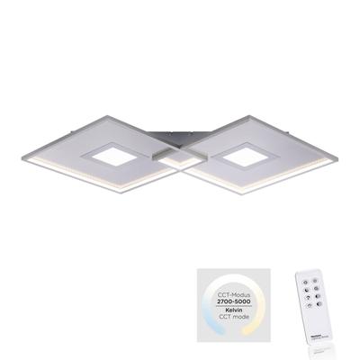 PAUL NEUHAUS LED Deckenleuchte "AMARA", grau (stahlgrau), Lampen, Fernbedienung, Infrarot inkl. Image