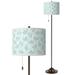 Spring Giclee Glow Bronze Club Floor Lamp