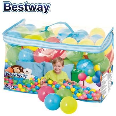Ballset 100 Stück Ersatzbälle Bällebad 4 Farben Spielbälle Kinderbälle Kugeln Image