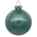 Vickerman 670835 - 3" Frosty Mint Glitter Clear Ball Christmas Tree Ornament (12 pack) (N210840)