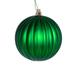 Vickerman 696538 - 4" Green Matte Mercury Lined Ball Christmas Tree Ornament (6 pack) (N222204DMV)