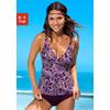 Bügel-Tankini H.I.S, Damen, Gr. 52, Cup E, lila (lila, bedruckt), Polyamid, gemustert, Bikini-Sets, im schönen Floraldesign