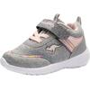 Sneaker KANGAROOS "KY-Chummy EV", Gr. 21, grau (grau, rosa), Textil, sportlich, Schuhe, mit praktischem Klettverschluss