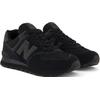 Sneaker NEW BALANCE "ML574 Core", Gr. 42, grau (schwarz, dunkelgrau), Leder, Textil, sportlich, Schuhe