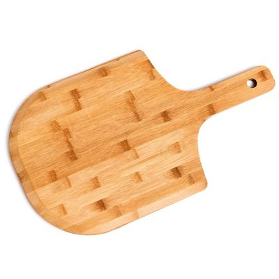 Pizzaschneidebrett ZELLER PRESENT "Bamboo", beige (natur), B:30,5cm H:1,2cm L:53,5cm, Bambus, Schneidebretter, zum Servieren von Pizza