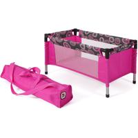 Puppenbett CHIC2000 Puppen-Reisebett, Hot Pink, pink (hot pink), Puppenmöbel, KinderB:31cm H:32cm T:54cm, Stoff, Stahl, mit Tragetasche, B:31cm H:32cm T:54cm