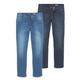 Stretch-Jeans ARIZONA "Willis" Gr. 52, N-Gr, blau (blue used und blue black used) Herren Jeans Stretch