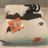 Disney Bedding | Disney: Halloween Theme Velvet Plush Throw | Color: Black/Orange | Size: Os
