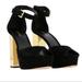 Michael Kors Shoes | Michael Kors Heels | Color: Black/Gold | Size: 10