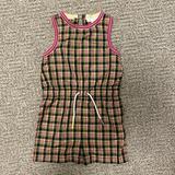 Burberry Matching Sets | Authentic Burberry Girls Romper 2t Excellent Condition Worn X1. Sfpf | Color: Pink/Tan | Size: 2tg