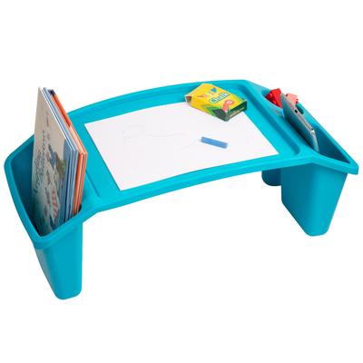 Mind Reader Sprout Collection, Portable Desk, Tray, Laptop Desk, Side Storage for Toys, Coloring Books, Games and Snacks