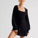 Free People Dresses | Free People Emmaline Mini Sweater Dress Nwt | Color: Black | Size: Various