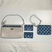 Coach Bags | Coach Large Cream Clutch, Coach Small Wristlet And 2 Coach Card Holders | Color: Blue/Cream | Size: Os