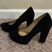 Michael Kors Shoes | Michael Kors Black Suede Pump Heel Chain Link, Size 9, Color: Black | Color: Black | Size: 9