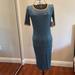 Lularoe Dresses | Lularoe Julia Dress Size Xxs. New With Tags. | Color: Blue/Gold | Size: Xxs