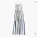 J. Crew Dresses | Jcrew Striped Maxi Dress Sz M | Color: Blue/White | Size: M