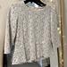 J. Crew Tops | J. Crew White Lace Overlay Peplum Top | Color: Cream/Gray | Size: M