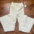 Free People Jeans | (Nwt) High Rise Free People Flare Jeans | Color: Cream/White | Size: 24