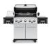 Broil King 5 Free Standing 55000 BTU Grill w/ Side Burner & Cabinet Stainless Steel/Steel in Black/Gray | Wayfair 958944