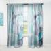 Design Art Luxury Abstract Semi-Sheer Thermal Rod Pocket Single Curtain Panel Polyester/Linen | 95 H x 52 W in | Wayfair CTN38850-52-95