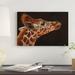 East Urban Home 'Giraffe Portrait I' Graphic Art Print on Canvas Canvas/Metal in Black/Brown | 40 H x 60 W x 1.5 D in | Wayfair