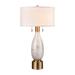 Everly Quinn 32" High 2-Light Table Lamp Linen/Metal in Gray/White/Yellow | 32 H x 17 W x 17 D in | Wayfair 77D84CE3D9A845F5BA1A1ACDF0E2F4EB