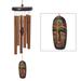 Woodstock Chimes Wind Chime Wood/Metal in Brown | 18 H x 3.7 W x 3.7 D in | Wayfair PCMBR