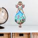 The Holiday Aisle® Beach Blessing Angel Diminutive Wall Decor Wood in Blue/Brown/Pink | 12 H x 9 W x 0.3 D in | Wayfair