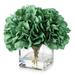 Primrue Hydrangea Floral Arrangement in Vase Faux Silk in Green | 7 H x 7 W x 7 D in | Wayfair 139277D8066143019F1CB6215573A34C