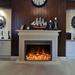 Symple Stuff Lembert Electric Fireplace Insert in Black/Gray | 24.9 H x 32.9 W x 6.5 D in | Wayfair FD91780E5EBB40018D1E5ED2D2361355