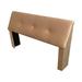 Ebern Designs Taryiah Solid Wood Panel Headboard Upholstered/Microfiber/Microsuede in Brown | 36 H x 72 W in | Wayfair
