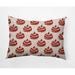 The Holiday Aisle® Patterned Pumpkins Decorative Throw Pillow Rectangle Down/Feather/Polyester in Red | 14 H x 20 W in | Wayfair