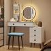 Wade Logan® Assan Vanity Wood in White | Wayfair 02C240B5FF484F8AB488A0CEA2C888B4