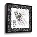 The Holiday Aisle® Arsenic & Anatomy II - Graphic Art on Canvas Canvas, Linen in Gray/Indigo/White | 18 H x 18 W x 2 D in | Wayfair