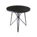 Winston Porter Daniala Counter Height 36" Dining Table Wood/Metal in Black/Brown/Gray | 36 H x 36 W x 36 D in | Wayfair