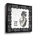 The Holiday Aisle® Arsenic & Anatomy I - Graphic Art on Canvas Canvas, Metal in Black/White | 24 H x 24 W x 2 D in | Wayfair